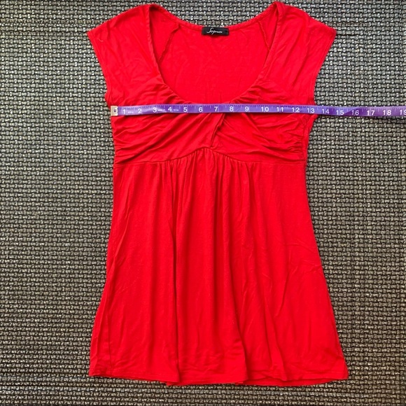 EUC Soprano Drapey Red Shirt - Picture 4 of 4